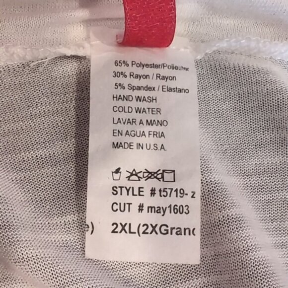 J MODE Draped Blouse Short Sleeve Crossover Semi Sheer Shawl Collar Plus Size - Picture 10 of 11